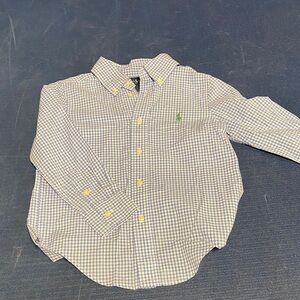 Ralph Lauren Kids Blue and White Checkered Shirt